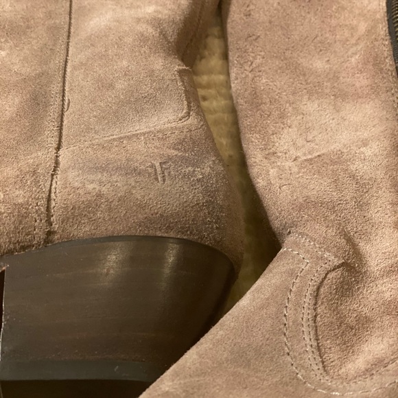 Frye thigh high cowboy boots in suede - Picture 4 of 4